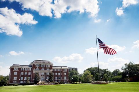 American Flag on the MSU Drill Field